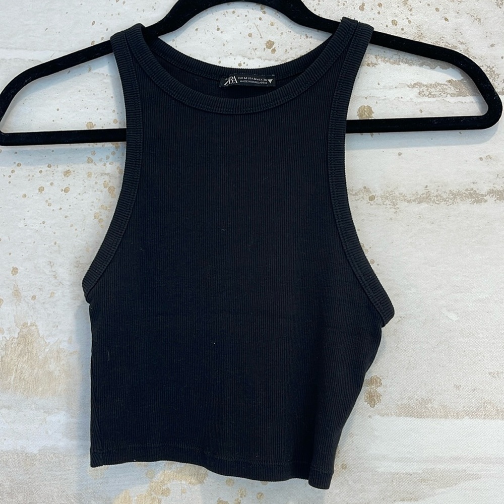 Zara Black Tank Top Size Medium